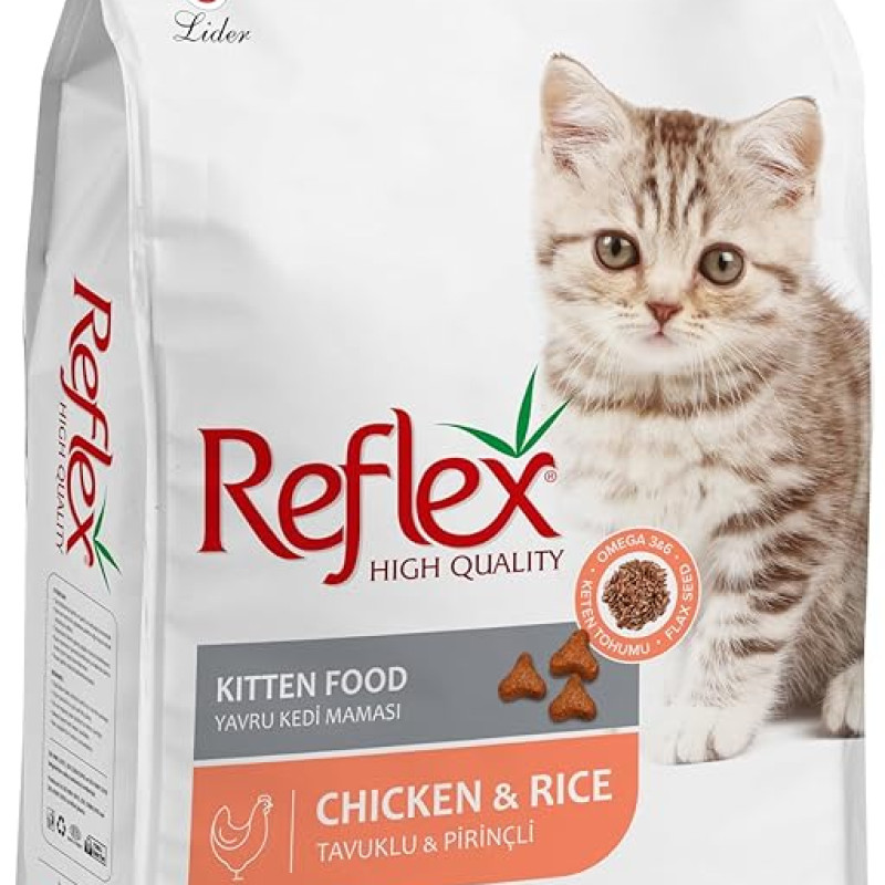 Reflex Yavru Kedi Maması Tavuklu ve Piriçli 2kg